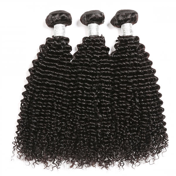 Mslynn Hair Kinky Curly Bundle Human Hair Bundle Full Hair Weaving 3 Bundles Curly Bundle