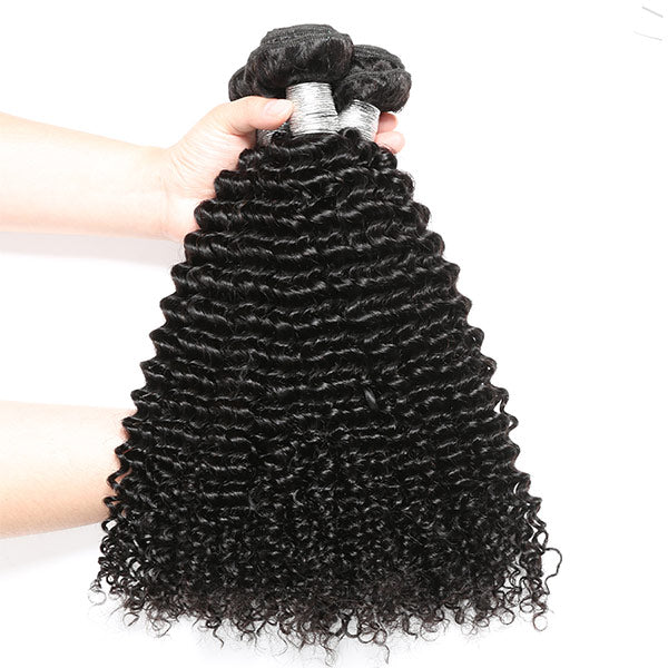 Mslynn Hair Kinky Curly Bundle Human Hair Bundle Full Hair Weaving 3 Bundles Curly Bundle