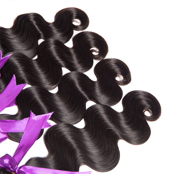 4 Bundles Body Wave Hair 100% Virgin Hair Bundles Natural Color