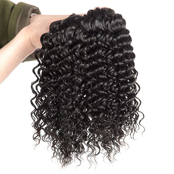 Mslynn 4 Bundles Deep Wave 100% Human Hair