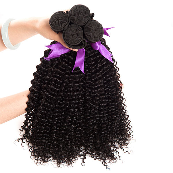 4 Bundles Unprocessed 8A Remy Virgin Hair Kinky Curly 4 Bundles 100% Human Hair Natural Hair Bundles