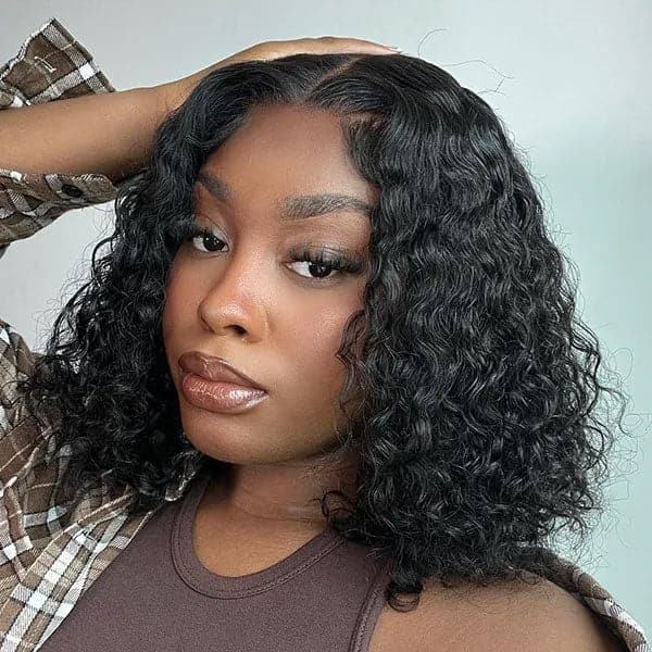Mslynn Glueless Wigs Water Wave Pre-Cut HD 5X6 Bob Wigs Wear Go Wig (Copy)