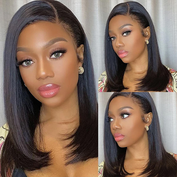 Mslynn Bob Straight 360 Lace Front Wig Short Bob Wig 100% Human Hair