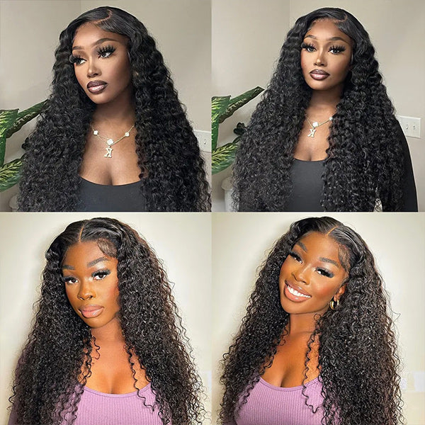 Kinky Curly Glueless Upgrade Tiny Knots Pre Bleached 5x6 Pre Cut Lace Wig Wear Go Wigs