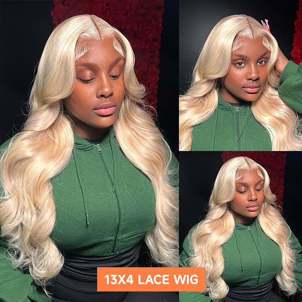 Mslynn 613 Blonde Wig Body Wave Human Hair Wigs Long Blonde Wig Lace Front Wigs