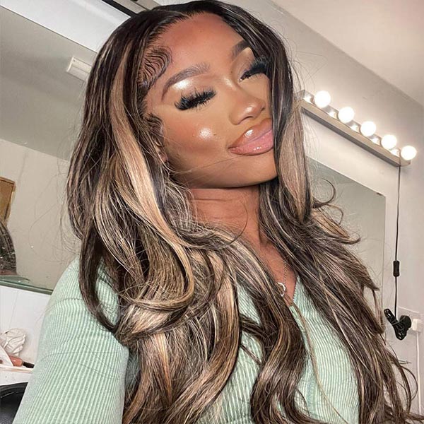 balayage highlight wig