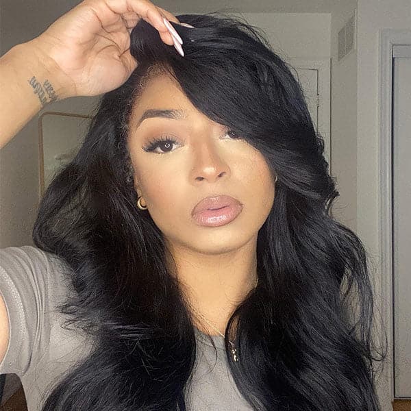 Type 4C Edges Hairline Wig Transparent 13x4 Lace Front Wig Kinky Curly Wig (Copy)