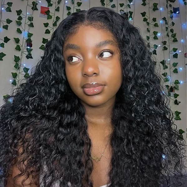 4C Edges Water Wave Wig 13x4 Lace Front Wigs For Women Type 4 Hairline Wig Pre Plucked Hair (Copy) (Copy)