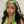 Load image into Gallery viewer, Green Skunk Stripe 13X4 Lace Front Wigs Colored Wigs Body Wave Wigs