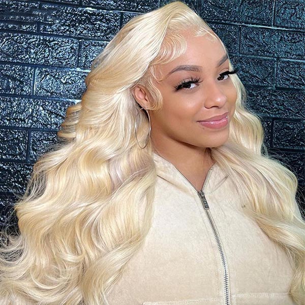 Mslynn Hair 613 Blonde Body Wave Human Hair 13x6 Lace Front Wig