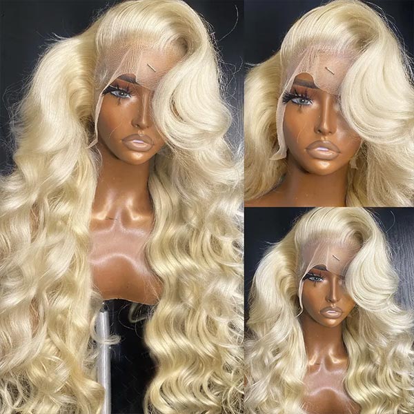 Mslynn Hair 613 Blonde Body Wave Human Hair 13x6 Lace Front Wig