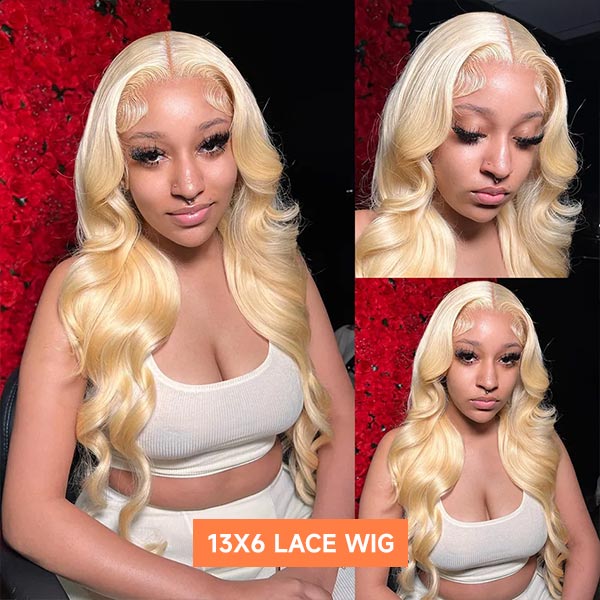 Mslynn Hair 613 Blonde Body Wave Human Hair 13x6 Lace Front Wig