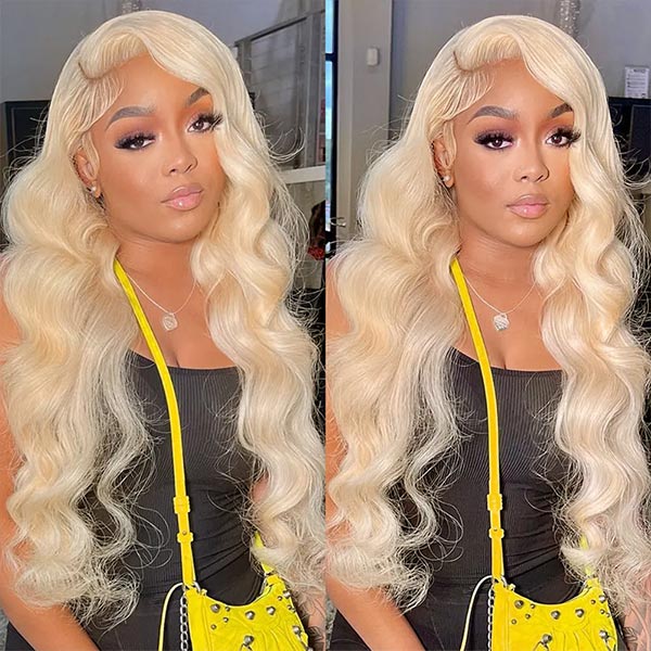 Mslynn Hair 613 Blonde Body Wave Human Hair 13x6 Lace Front Wig
