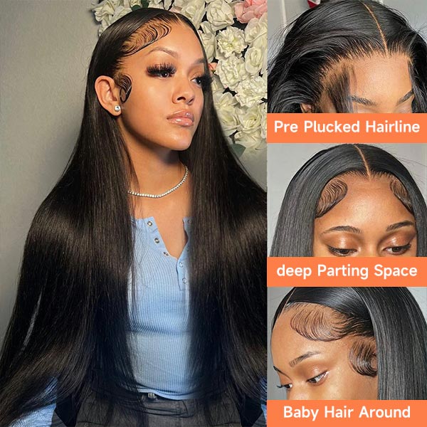 long straight wig