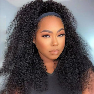 headband kinky curly wig