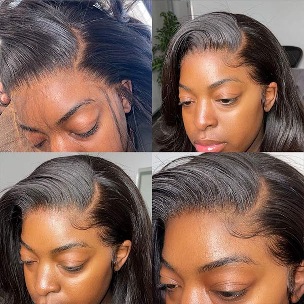 Mslynn Pre Bleached Knots Body Wave HD Lace Front Wig