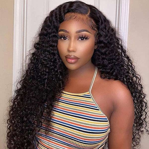 Mslynn Kinky Curly Bleached Knots Kinky Curly HD Lace Front Wig With Pre plucked Natural Hairline Beginner Friendly