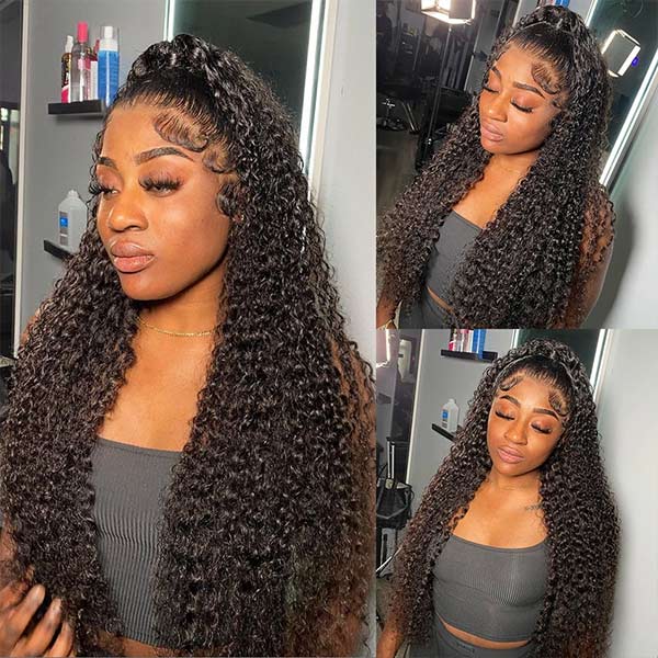 Mslynn Kinky Curly Bleached Knots Kinky Curly HD Lace Front Wig With Pre plucked Natural Hairline Beginner Friendly