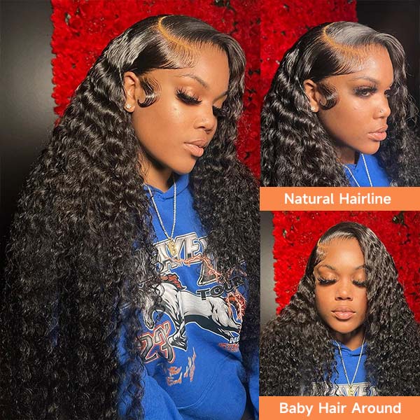 Mslynn Bye Bye Knots Water Wave Pre-Bleached Knots HD Lace Front Wig