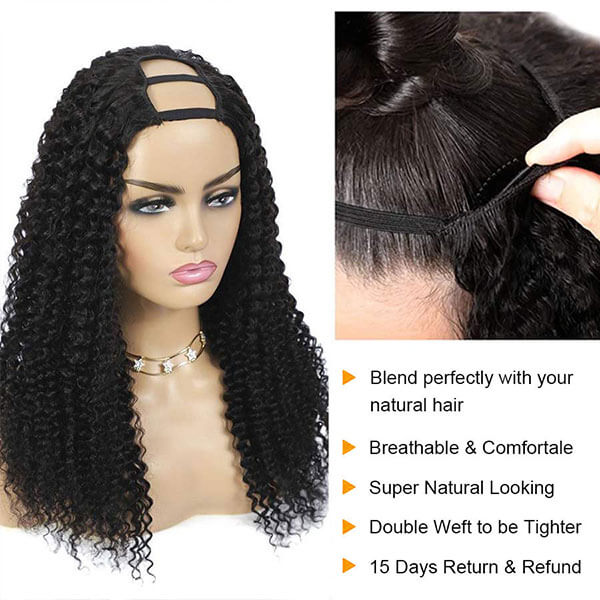 u part clip in wig