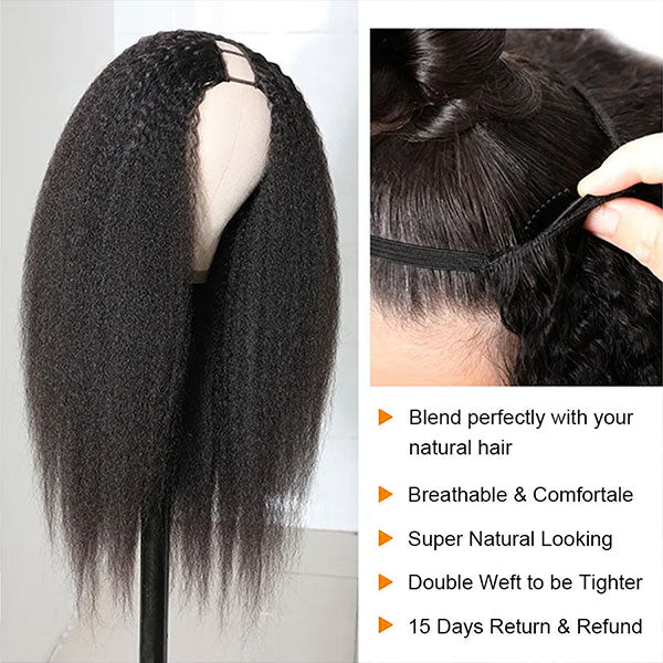 yaki straight u part wig