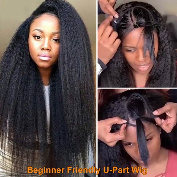 U Part Human Hair Wigs
