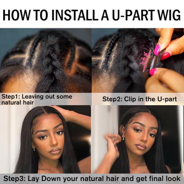 u part clip in wig