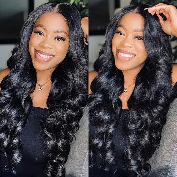 glueless v part wig