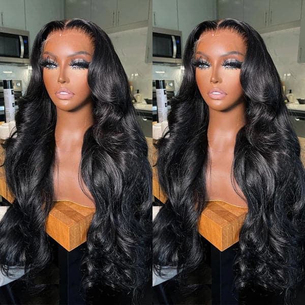 body wave human hair wig