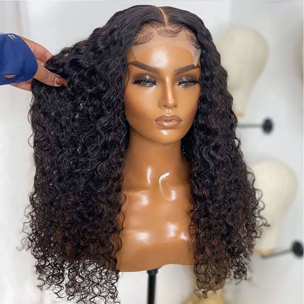 Transparent lace closure wig