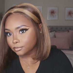 Striaght Highlight 4x4 Closure Wig