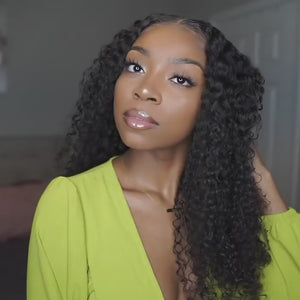 Deep Curly 4x4 HD Lace Closure Wig