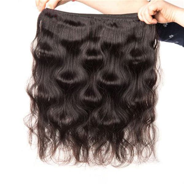 Mslynn Hair Brazilian Body Wave 4 Bundles With Lace Closure 100% Human Hair 8A Unprocessed Virgin Hair Natural Color Hair Extension