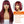 Load image into Gallery viewer, Mslynn Burgundy Hair Straight Ombre Burgundy Wig 2X4 Lace Wig With Bangs Human Hair