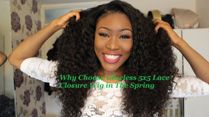 Why Choose Glueless 5x5 Lace Closure Wig in The Spring