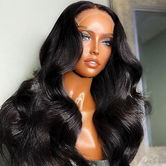 123Body Wave 4x4 Closure Wig Pre Plucked Human Hair Wigs With Baby Hair