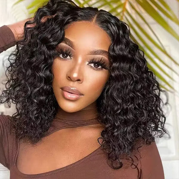 Deep Wave Upgrade Bleached Knots Pre-Cut 5X6 HD Lace Wigs Wear And Go Glueless Wigs For Beginners