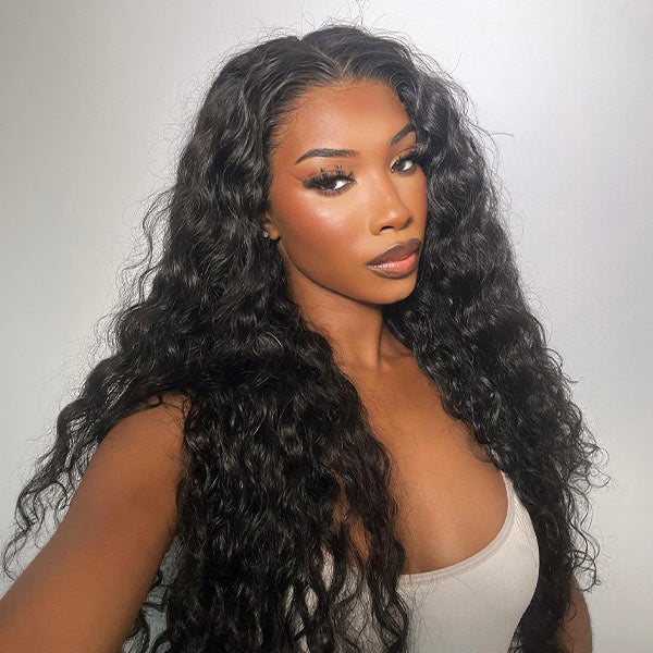 Mslynn Water Wave Upgrade Glueless Bleached Knots HD Lace 5x6 Lace Wig Glueless Wig