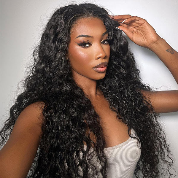 Mslynn Water Wave Upgrade Glueless Bleached Knots HD Lace 5x6 Lace Wig Glueless Wig