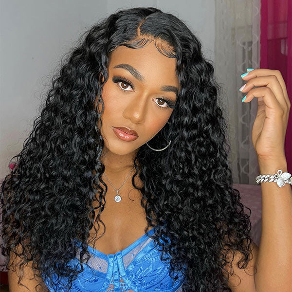 Mslynn Water Wave Wig HD Transparent Lace Wigs 13x4 Lace Front Wig Glueless Wigs