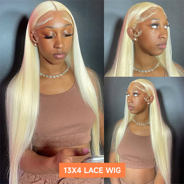 Mslynn 613 Blonde Wig Straight Lace Front Human Hair Wigs Virgin Hair