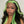 Cargar imagen en el visor de la galería, Green Skunk Stripe 13X4 Lace Front Wigs Colored Wigs Body Wave Wigs
