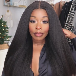 Kinky Straight 13x6 Lace Frontal Wig