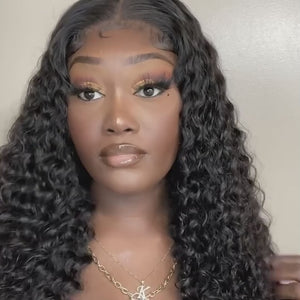 Deep Curly Wig 4x4 Lace Closure Wig