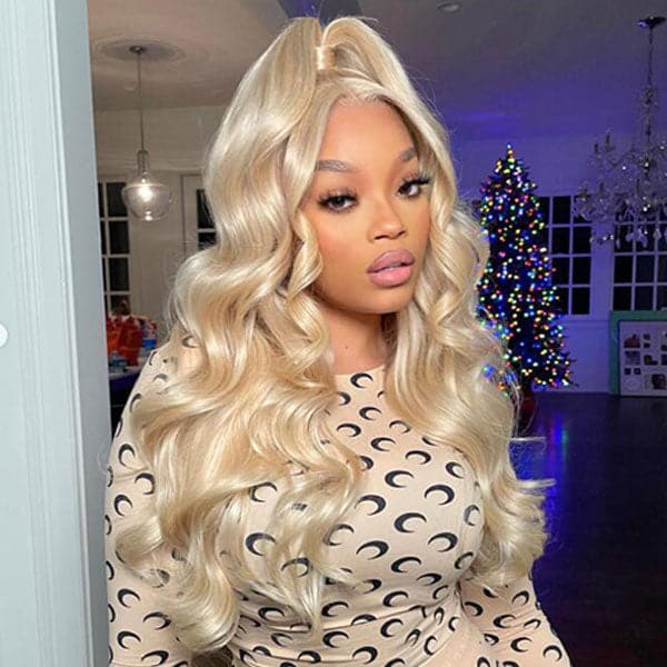 Mslynn Hair 613 Blonde Body Wave Human Hair 13x6 Lace Front Wig