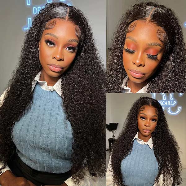 Mslynn Deep Curly Bleached Knots 13X4 HD Lace Wig Beginner Friendly Wig