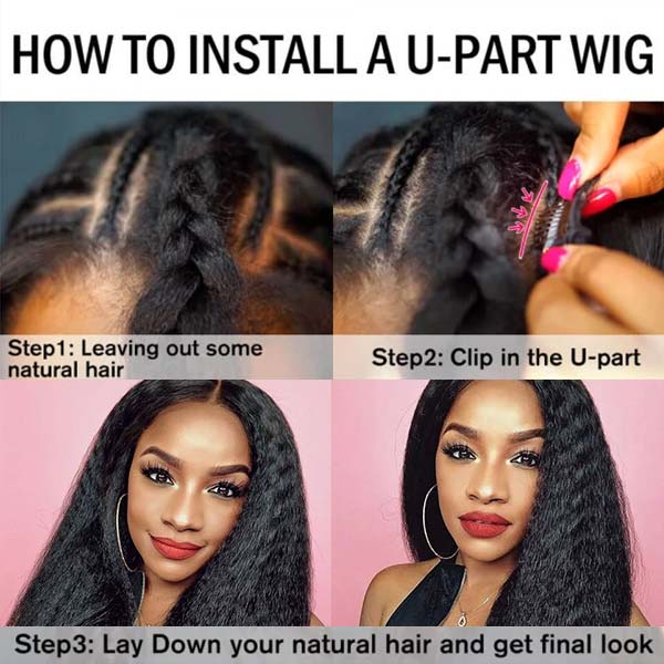 installing u part wig