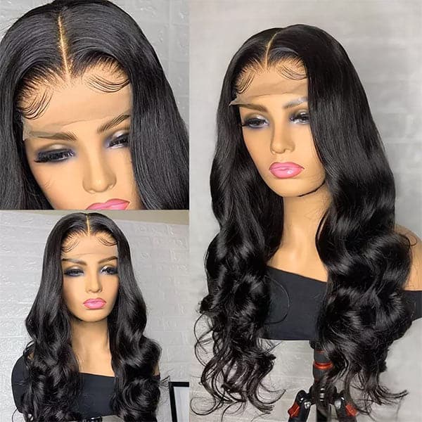 Mslynn 5x5 Closure Wig Body Wave Human Hair Wigs Pre Plucked Lace Closure Wig