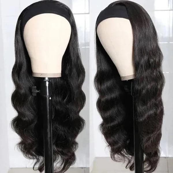 Spring Sale Body Wave Headband Wig Human Hair Glueless Wig No Lace Wig