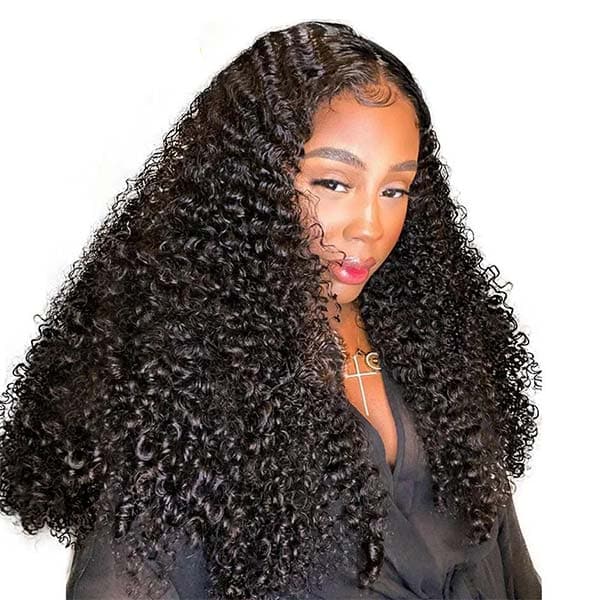 Mslynn T Part Lace Wig Transparent Lace Wig Afro Kinky Curly Human Hair Wigs